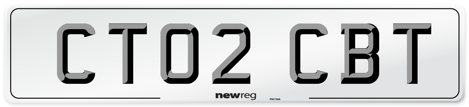 CT02 CBT Number Plate from New Reg